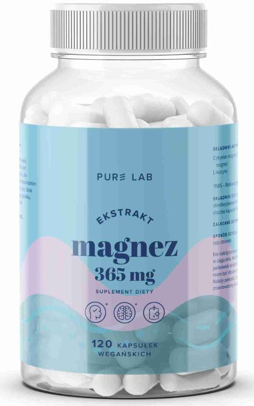Pure Lab magnez 365 mg, kapsułki 120 szt.